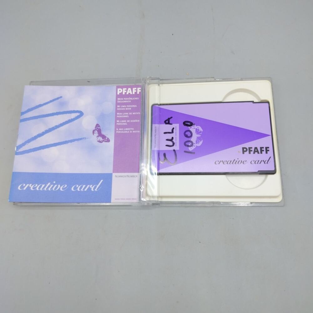 Pfaff - Embroidery Creative Card - My Own Personal Designs - Re-Writable - 1001
